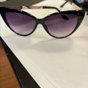 Express Black and Purple Cat-Eye Sunglasses